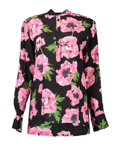 STELLA MCCARTNEY STELLA MCCARTNEY POPPY-PRINTED LONG SLEEVED SHIRT