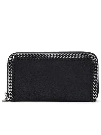 Stella Mccartney Portafoglio Zip Nero In Black