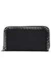Stella Mccartney Falabella Continental Wallet In Black