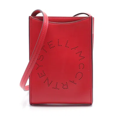 Stella Mccartney Pouch Eco Soft Alter Shoulder Bag Fake Leather Red