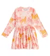 Stella Mccartney Praire Horses Cotton-blend Dress In Pink