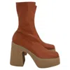 Stella Mccartney Woman Ankle Boots Brown Size 9 Textile Fibers
