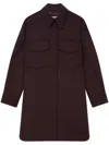Stella Mccartney Snap Button Chain-link Overshirt In Brown