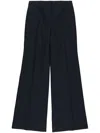 Stella Mccartney Pressed-crease Flared Trousers In Black