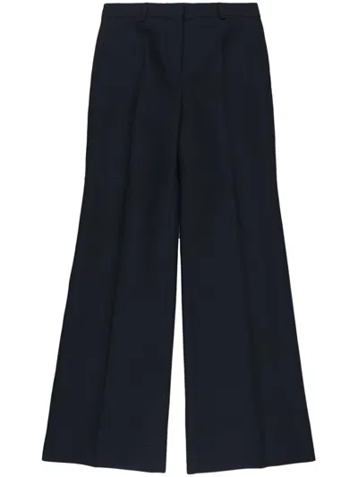 Stella Mccartney Pressed-crease Flared Trousers In Black