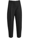 Stella Mccartney Pressed-crease Tapered Trousers In Black