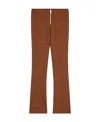 Stella Mccartney Ladies Brown Prince-of-wales Slim-cut Trousers In White