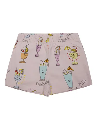Stella Mccartney Kids' Print Shorts In Pink