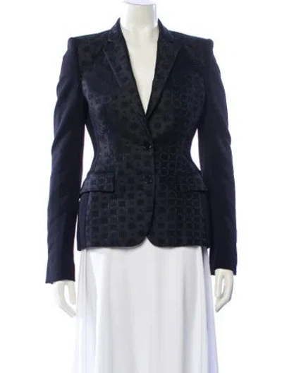 Pre-owned Stella Mccartney Printed Blazer In Black