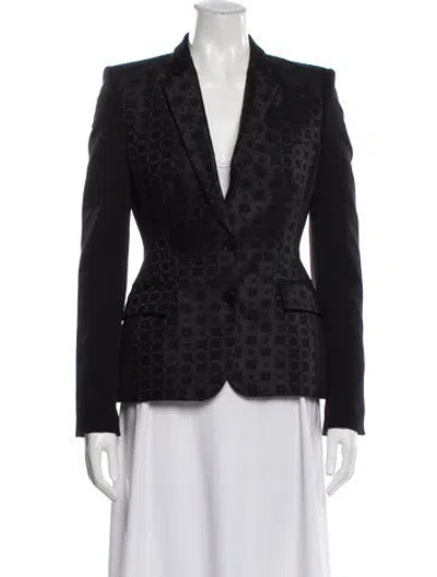 Pre-owned Stella Mccartney Printed Blazer In Black