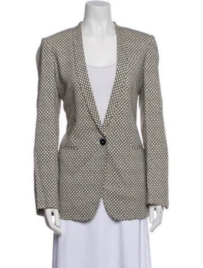 Pre-owned Stella Mccartney Printed Blazer In Blue