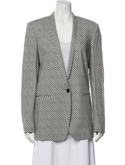 Pre-owned Stella Mccartney Printed Blazer In Blue