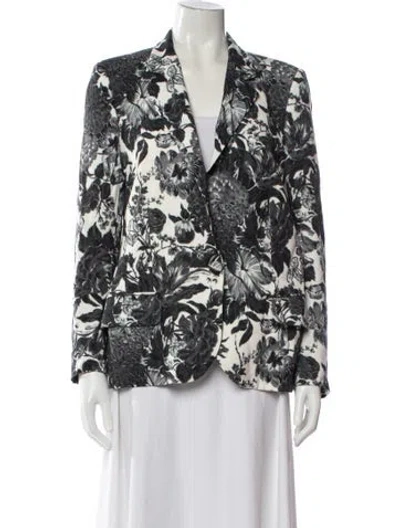 Pre-owned Stella Mccartney Printed Blazer In Gray