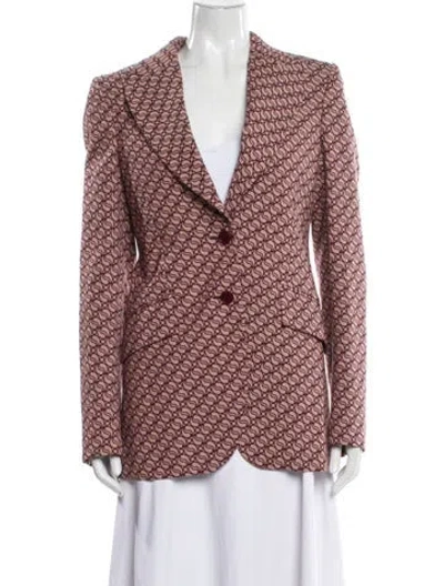 Pre-owned Stella Mccartney Printed Blazer In Pink