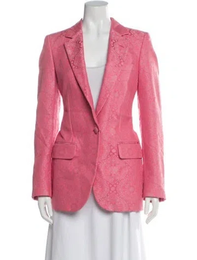 Pre-owned Stella Mccartney Printed Blazer W/ Tags In Pink