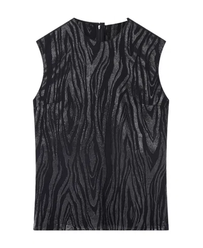 Stella Mccartney Printed Blouse In Black