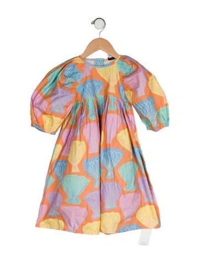 Pre-owned Stella Mccartney Babies' Printed Casual Dress In Orange