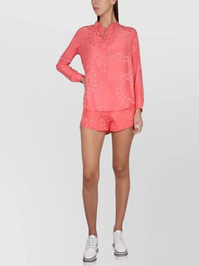 Stella Mccartney Printed Chain Elastic Waistband Shorts