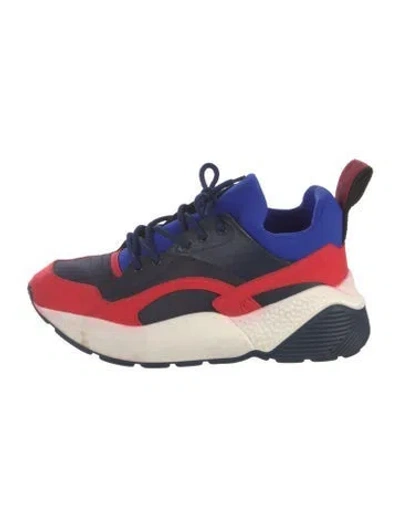 Pre-owned Stella Mccartney Printed Chunky Sneakers In Blue