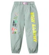Stella Mccartney Printed Cotton-blend Pants In Blue