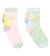 Stella Mccartney Printed Cotton-blend Socks In Multicoloured
