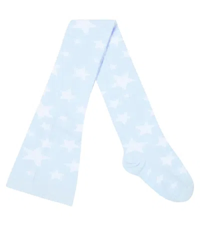Stella Mccartney Kids' Printed Cotton-blend Tights In Multicoloured