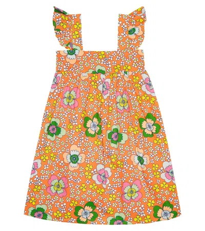 Stella Mccartney Kids' Printed Cotton Dress In Multicolor