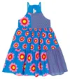Stella Mccartney Baby Printed Cotton Dress In Azzurro/multicolor