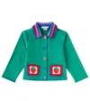 Stella Mccartney Printed Cotton Jacket In Green
