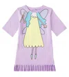 Stella Mccartney Printed Cotton Jersey Dress In Purple