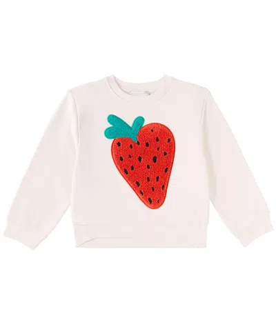 Stella Mccartney Kids' Printed Cotton Jersey Sweatshirt In Beige