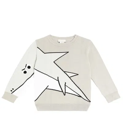 Stella Mccartney Kids' Printed Cotton Jersey Sweatshirt In Grey