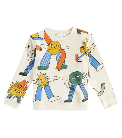 Stella Mccartney Kids' Printed Cotton Jersey Sweatshirt In Multicoloured