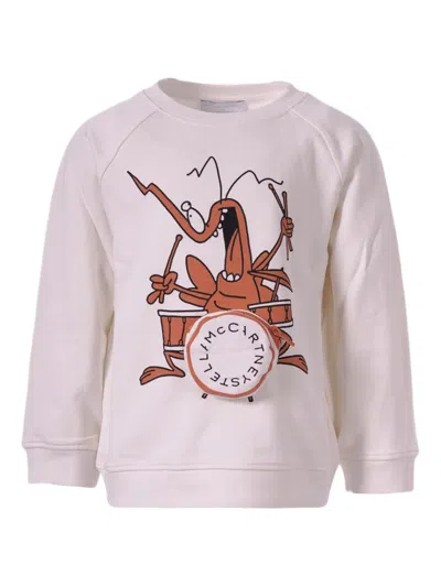 Stella Mccartney Kids' Printed Cotton Jersey Sweatshirt In Pink