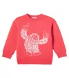 Stella Mccartney Printed Cotton Jersey Sweatshirt In Red