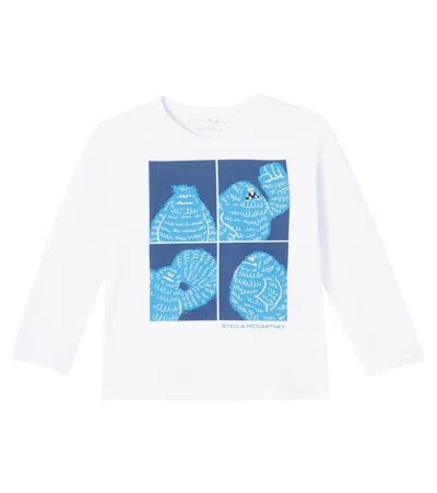 Stella Mccartney Kids' Printed Cotton Jersey T-shirt In White
