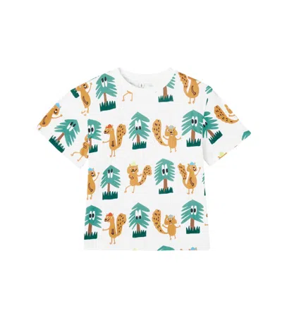 Stella Mccartney Kids' Printed Cotton Jersey T-shirt In Multi