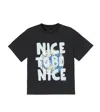 Stella Mccartney Printed Cotton Jersey T-shirt In Black