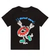 Stella Mccartney Printed Cotton Jersey T-shirt In Black