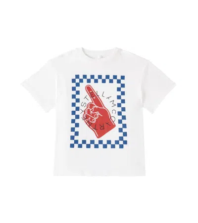 Stella Mccartney Kids' Printed Cotton Jersey T-shirt In Multicoloured