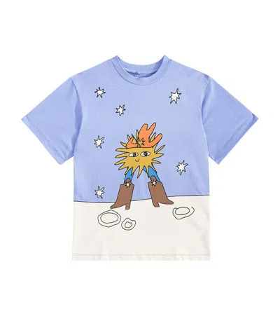 Stella Mccartney Kids' Printed Cotton Jersey T-shirt In Multicoloured