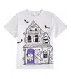 Stella Mccartney White T-shirt For Boy With Hunted House In Weiss