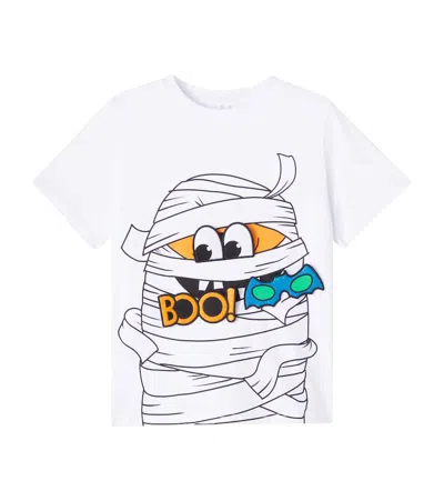 Stella Mccartney Kids' Printed Cotton Jersey T-shirt In White