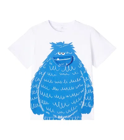 Stella Mccartney Kids' Printed Cotton Jersey T-shirt In White