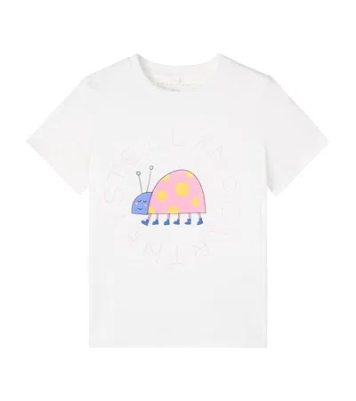 Stella Mccartney Kids' Printed Cotton Jersey T-shirt In White