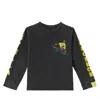 Stella Mccartney Printed Cotton Jersey Top In Black