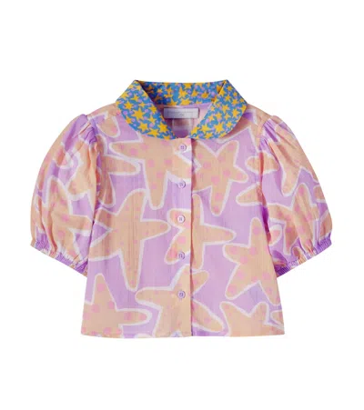 Stella Mccartney Kids' Printed Cotton Shirt In Multi