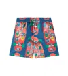 Stella Mccartney Printed Cotton Shorts In Multicoloured