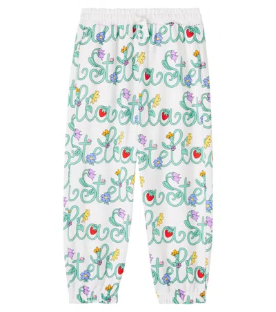 Stella Mccartney Kids' Printed Cotton Sweatpants In Multi