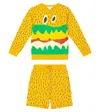 Stella Mccartney Printed Cotton Sweatshirt And Sweatpants Set In Yellow